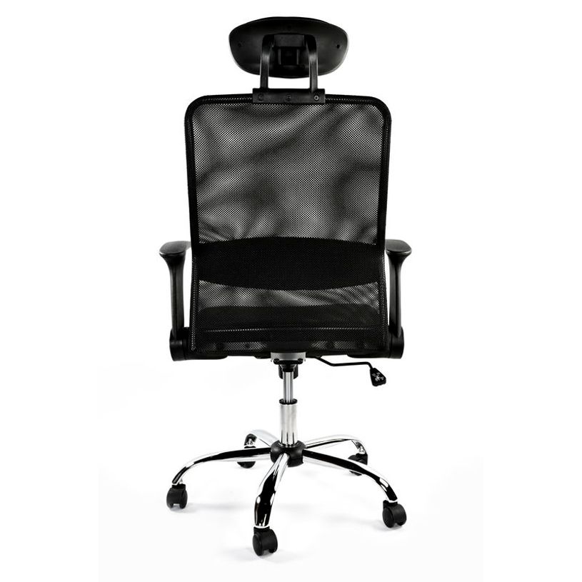 0404051195294-Fauteuil de bureau GELATI - accoudoirs rabattables - appui-tête réglable - noir -P_405119529_3-2