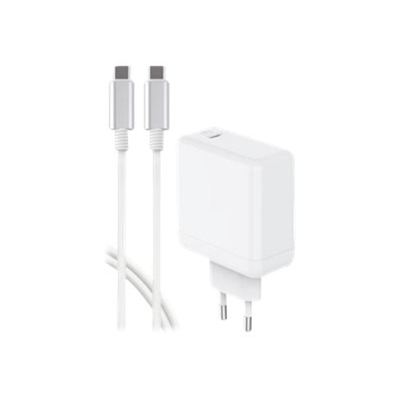 3571211463252-BigBen - chargeur secteur pour smartphone + câble USB-C - blanc - 65 Watt-P_405119554_1-0