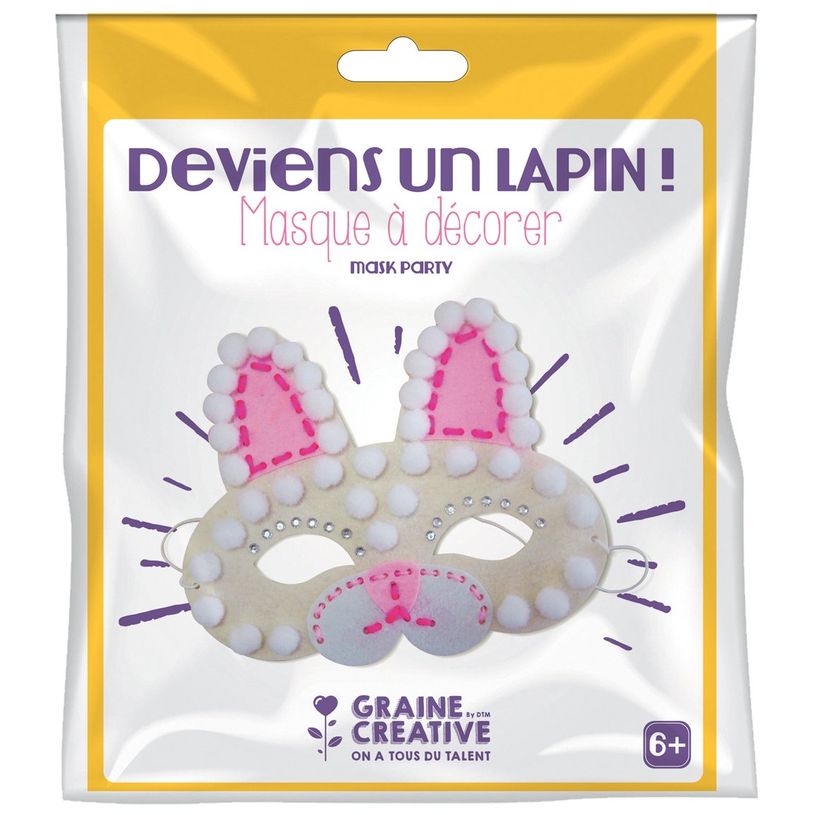 3471057507076-Graine Creative - Masque à décorer Lapin-P_405119902_1-0