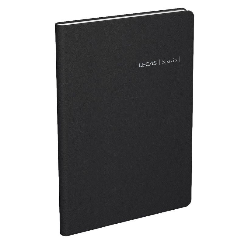 3147280240966-Agenda Lecas Spazio - 1 semaine sur 2 pages - 16 x 24 cm - noir--0
