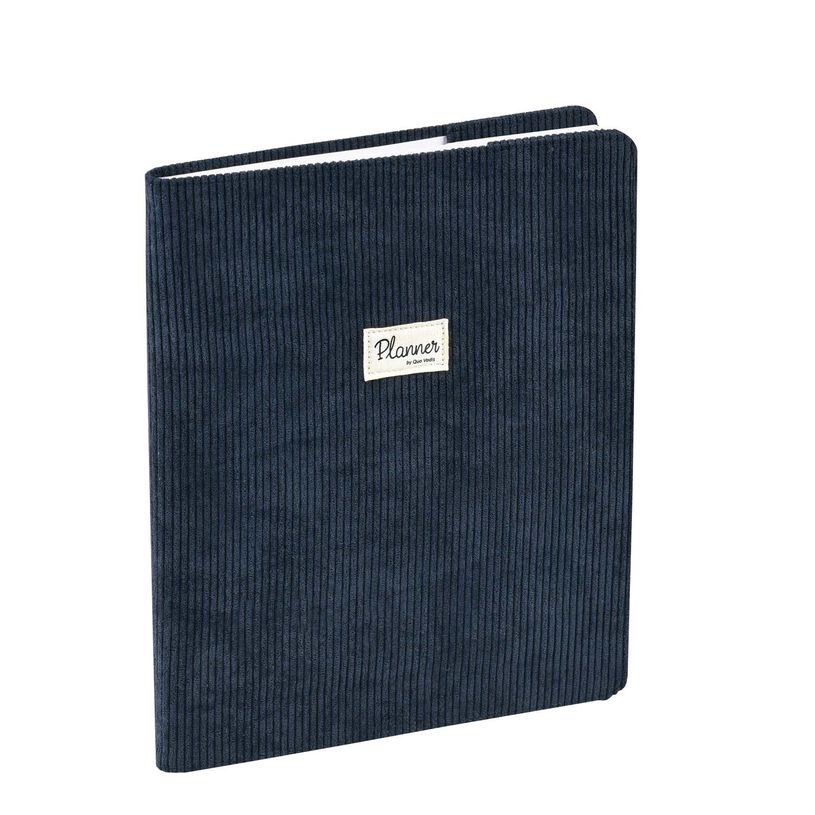 3371010487370-Agenda Colette President avec répertoire - 1 semaine sur 2 pages - 21 x 27 cm - bleu marine - Quo Vadi--0