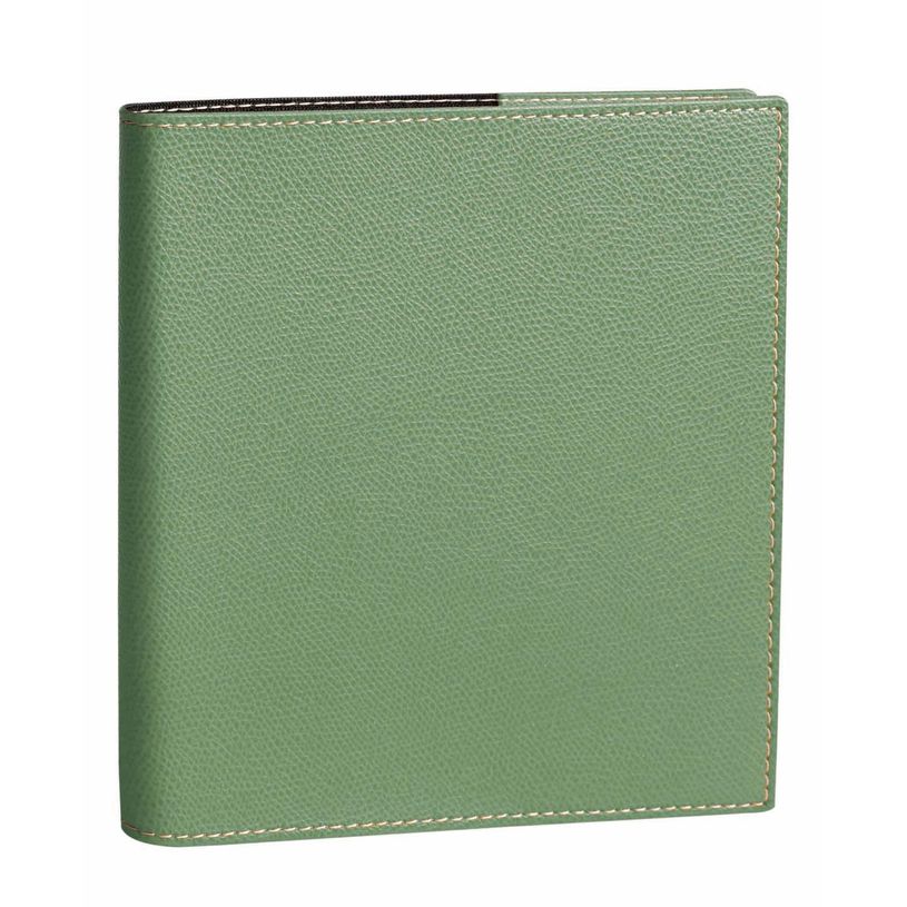 3371010475926-Agenda Club Executif avec répertoire - 1 semaine sur 2 pages - 16 x 16 cm - sauge - Quo Vadis--0