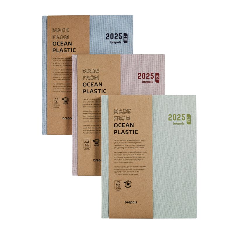 5412303377065-Agenda Toile Ocean - 1 semaine sur 2 pages - 17 x 22 cm - disponible dans différentes cou-P_405120659_2-0