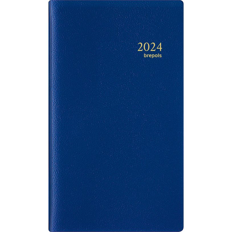 5412303124287-Agenda de poche Genova Breplan - 1 semaine sur 2 pages - 9 x 16 cm - bleu - Brepols-P_405120693_3-0