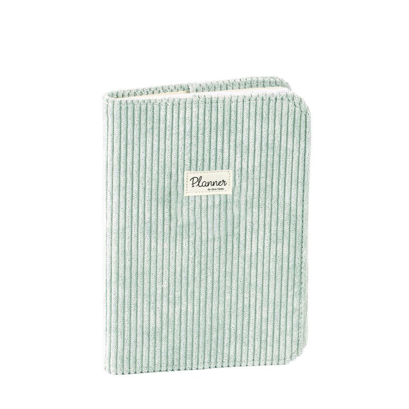 3371010490004-Agenda Colette avec répertoire - 1 semaine sur 2 pages - 16 x 24 cm - vert d'eau - Quo Va-P_405120735_1-0