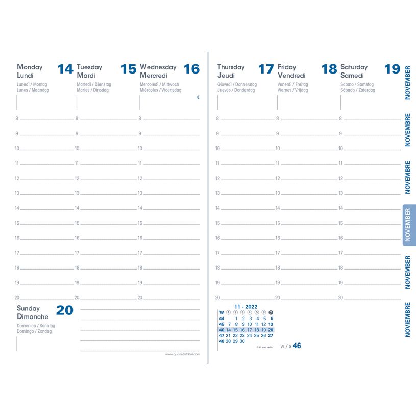 3371010474738-Agenda Equology - 1 semaine sur 2 pages - 10 x 15 cm - bleu - Quo Vadis-P_405120796_2-1