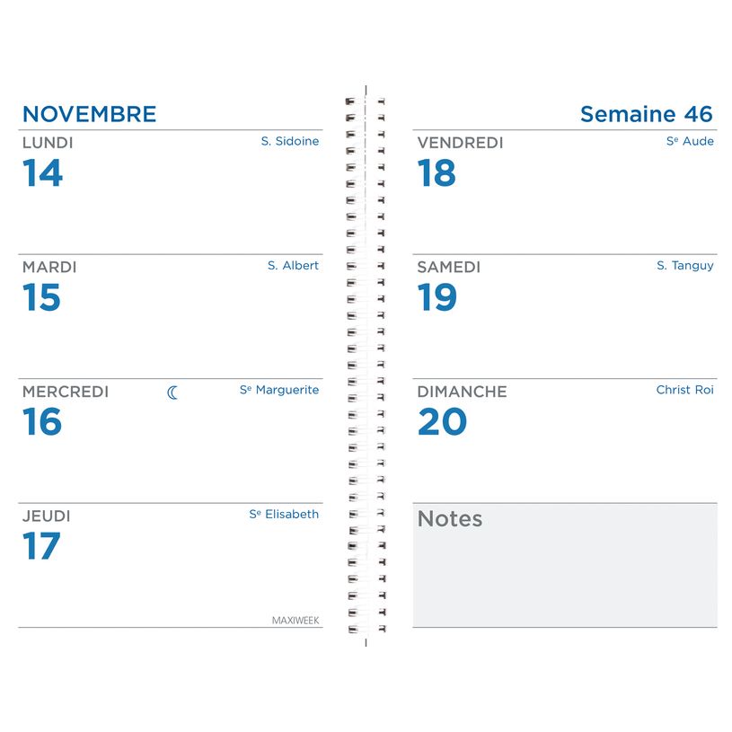 3371010477739-Agenda à spirale Toscana Maxiweek - 1 semaine sur 2 pages - 10 x 15 cm - noir - Quo Vadis-P_405120876_2-1