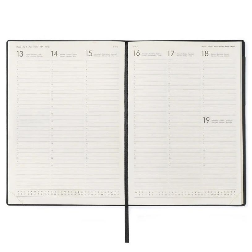 8054117625993-Agenda Colours Collection - 1 semaine sur 2 pages - 19,5 x 26,5 cm - noir - Legami-P_405121021_4-1