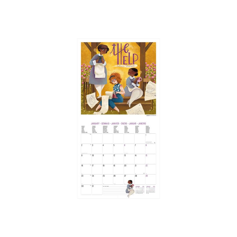 8054117622275-Calendrier mensuel L'amoureux du livre - 30 x 29 cm - Legami-P_405121129_3-1