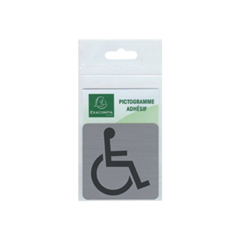3130630671916-Exacompta - Pictogramme - Handicapés - 75 x 75 mm - aluminium brossé-P_405121419_4-0
