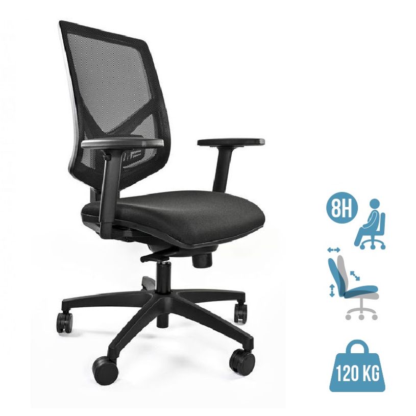 8033540636738-Fauteuil de bureau UNIT AIR - Accoudoirs en option - noir-P_405121651_1-0