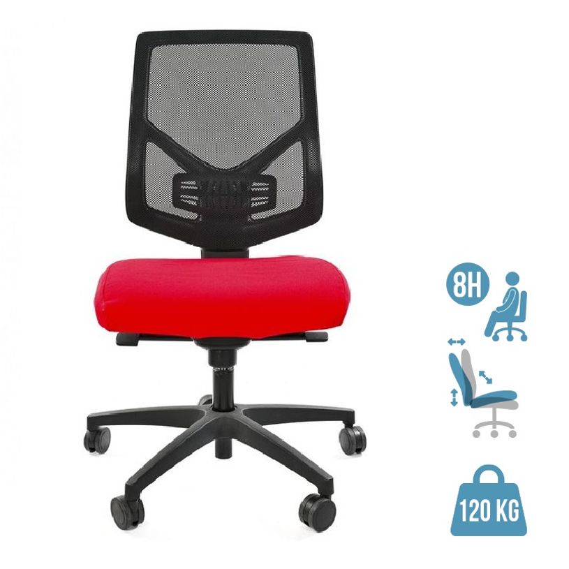 8033540636769-Fauteuil de bureau UNIT AIR - Accoudoirs en option - rouge-P_405121654_1-0