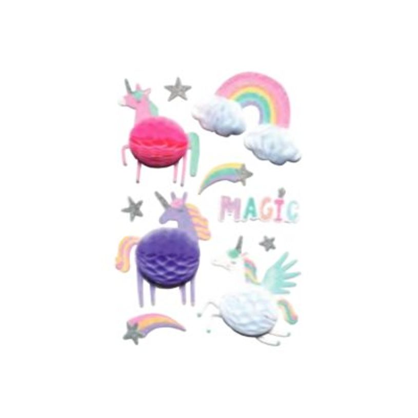 3532435179718-Graine Creative - 10 adhésifs décoratifs - licorne effet 3D - 6 cm-P_405121919_1-0