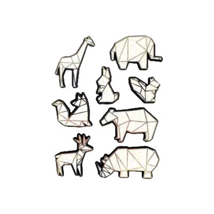 3532435179244-Graine Creative - 8 adhésifs décoratifs - animal zoo effet 3D - 6 cm-P_405121934_1-0