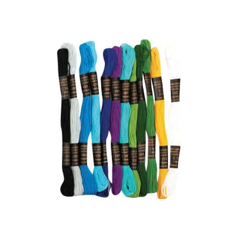 3532432050027-Graine Creative - 12 echevettes - fils bracelets brésiliens - 7 m - mer du sud-P_405121948_1-0