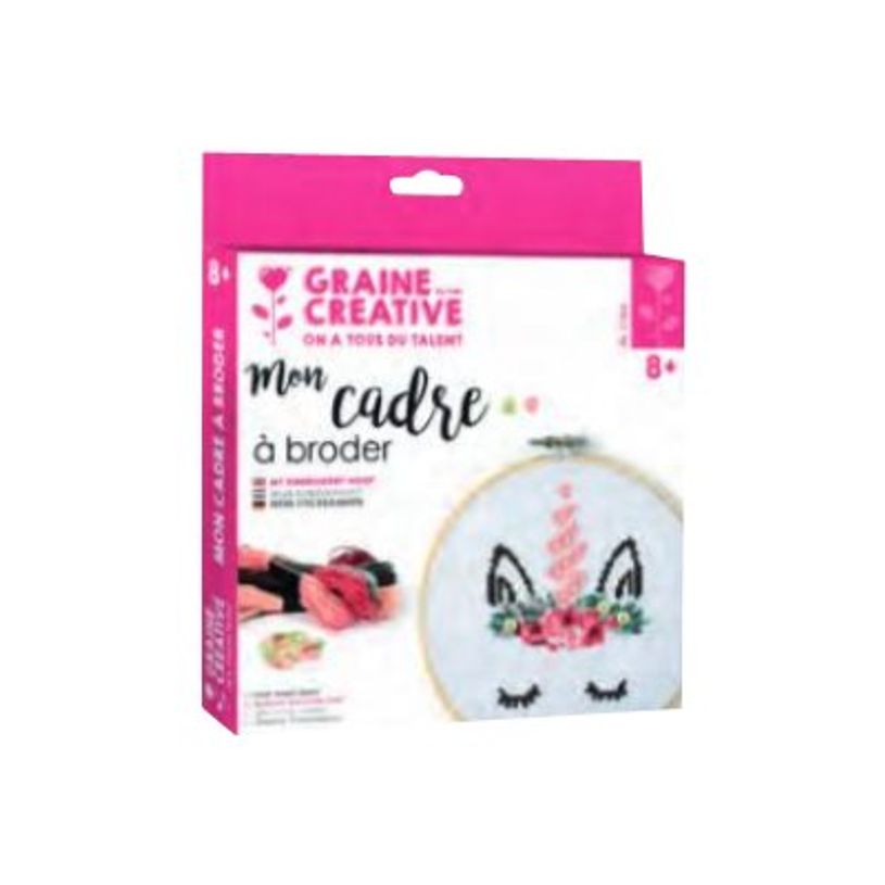 3532434201717-Graine Creative - kit mon cadre à broder - licorne -P_405121951_1-0