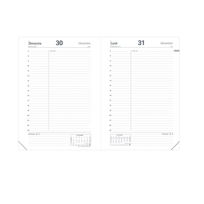 3371010128464-Agenda Impala ABP1 - 1 jour par page - 13 x 21 cm - noir - Quo Vadis-P_405122090_2-1