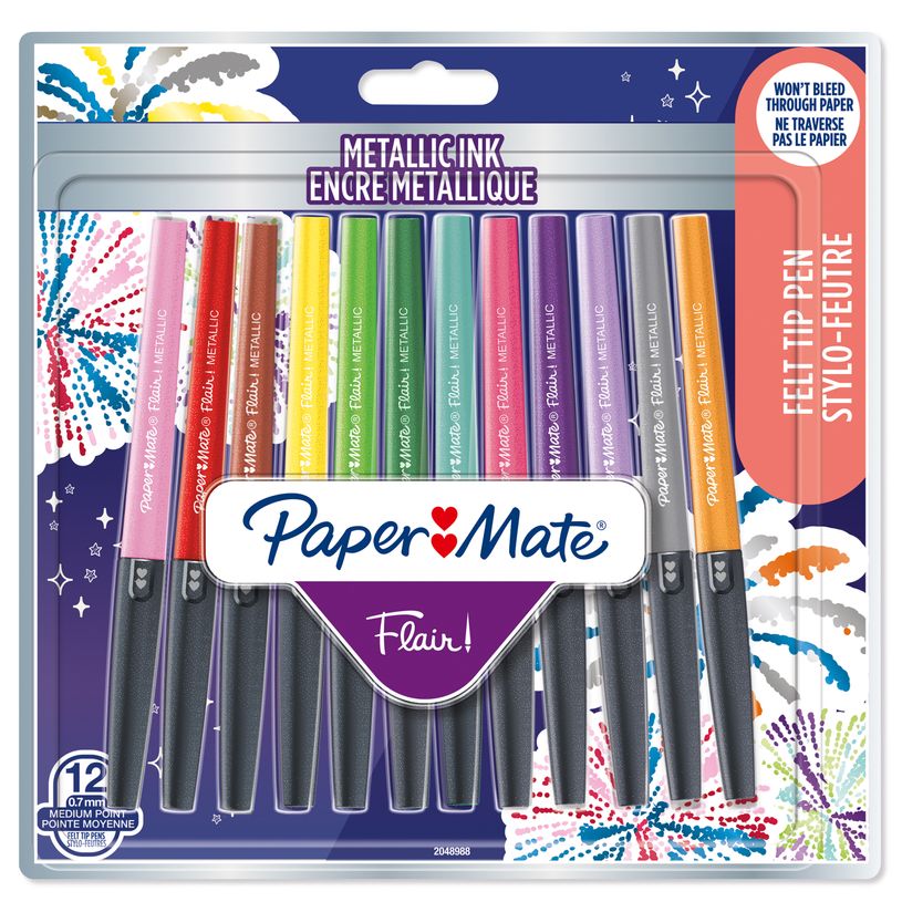 3026981373626-Paper Mate - Flair Feutres de Coloriage - Pointe moyenne (0,7 mm) - encre orange - boîte -P_405122092_1-0