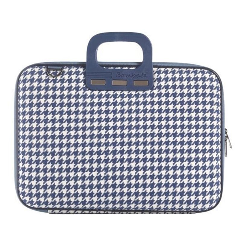 8059395580651-Bombata Pied de poule - Sacoche pour ordinateur portable 15" - bleu marine-P_405122192_1-0