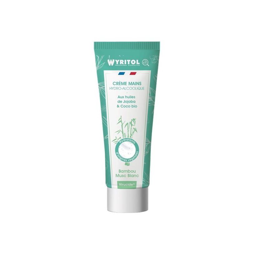 3661295615408-Wyritol Bambou Musc Blanc - Crème hydoralcoolique désinfectant pour les mains - 75 ml-P_405122368_1-0