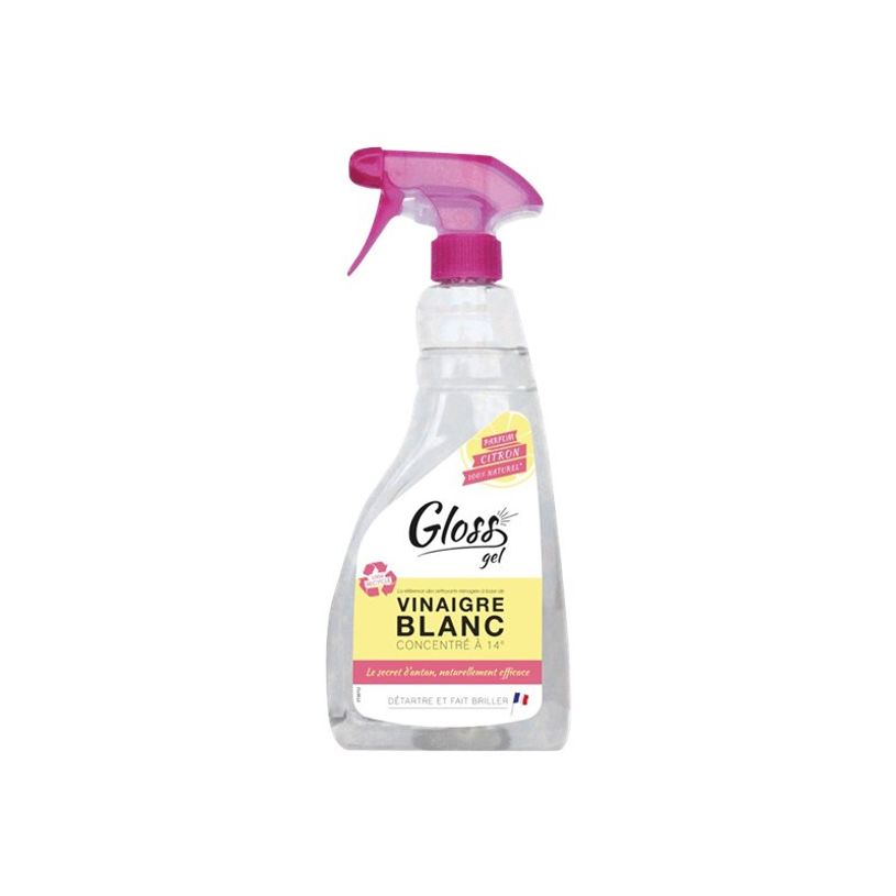 3172358351503-Gloss - Vinaigre Blanc produit de nettoyage / détartrage - vaporisateur 750 ml - citron-P_405122397_1-0