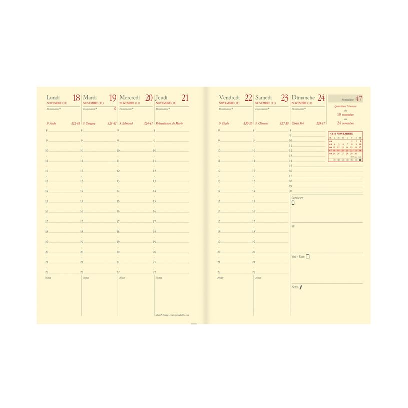 3371010191239-Agenda Impala Affaires Prestige - 1 semaine sur 2 pages - 10 x 15 cm - disponible dans dif-P_405122870_4-3
