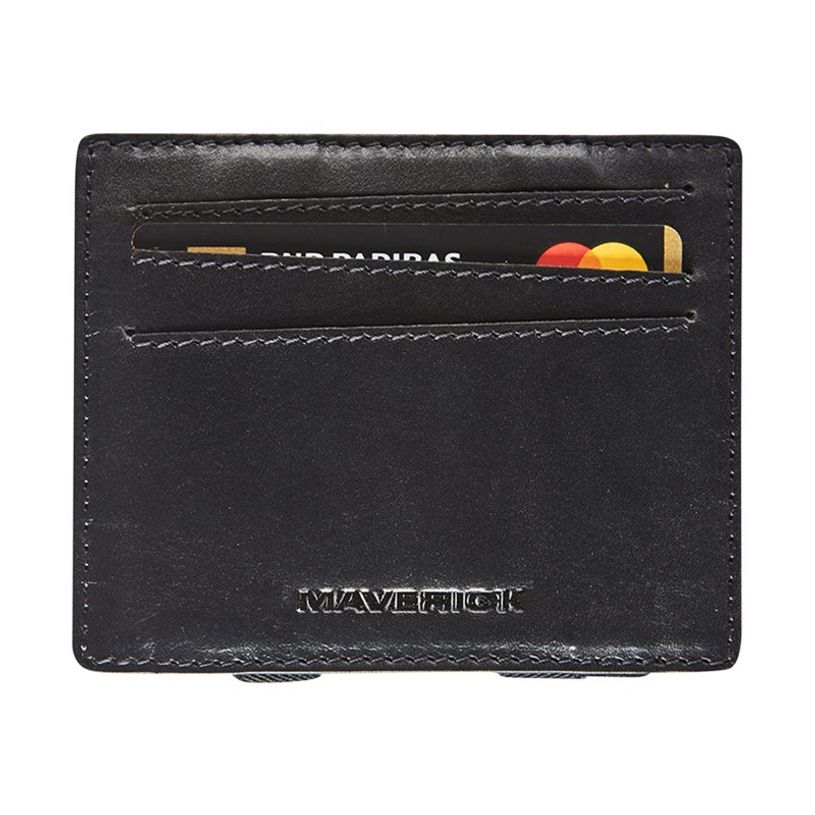 5413082194676-Maverick All Black - Portefeuille - anti-dérapant - cuir au tannage végétal, cuir de vachette plein-P_405125052_1-2
