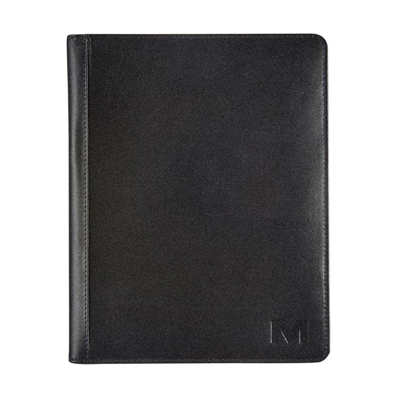 5413082195178-Maverick - Conférencier A5 avec fermeture éclair et bloc-notes - cuir noir-P_405125064_2-0