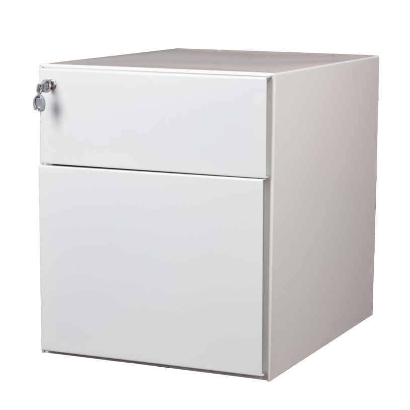3700339991891-Caisson mobile métallique monobloc – 2 tiroirs - Blanc-P_405125379_2-0