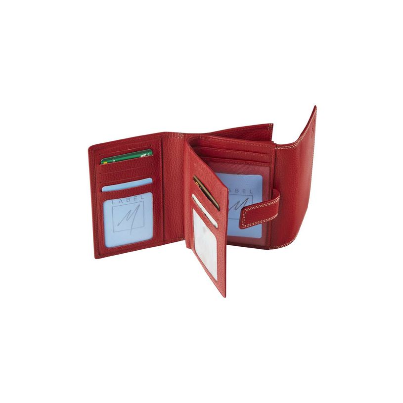 5413082210024-Porte-monnaie fermeture à bouton avec 4 poches fenêtres Dakota - rouge - label M-P_405127116_2-1