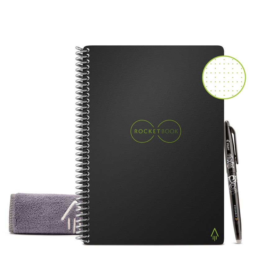 0850007403942-Rocketbook Core Executive - Carnet de notes connecté - 36 pages à points réutilisables -P_405127357_1-0