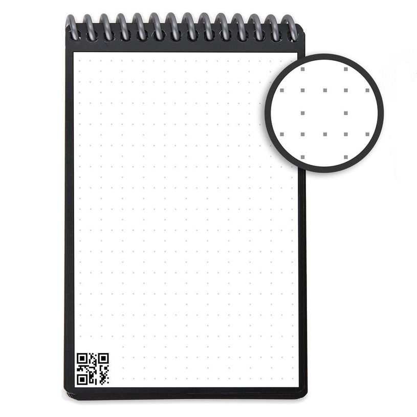 0850015045189-Rocketbook Core - Mini Bloc-notes connecté - 48 pages réutilisables - A6 - noir -P_405127358_4-3