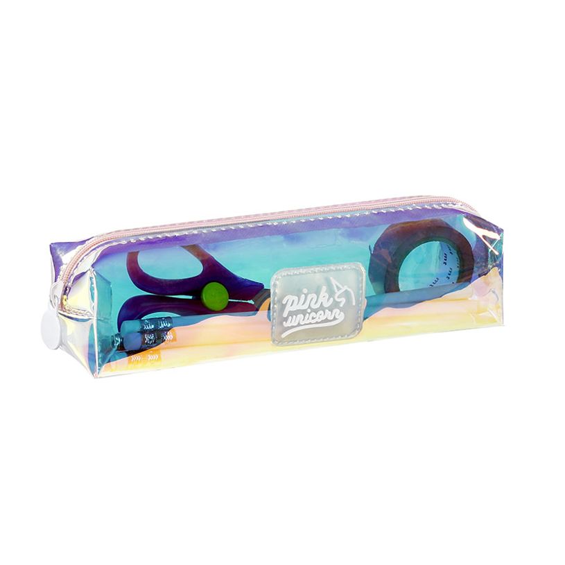 3135258203525-Trousse rectangulaire Pink Unicorn - 1 compartiment - 2 modèles disponibles - Viquel-P_405128659_7-6