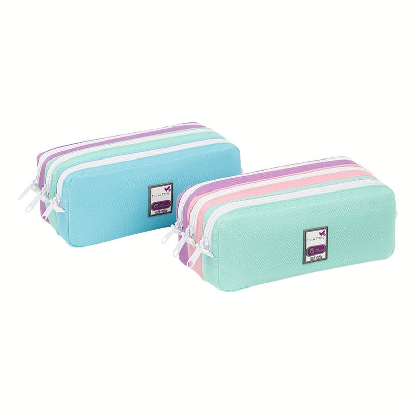 3135257873484-Trousse rectangulaire Teknik - 3 compartiments - 2 modèles disponibles - Viquel-P_405128663_1-0