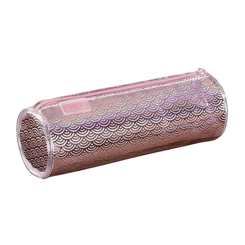 3135250993684-Trousse ronde Wave - 1 compartiment - rose - Viquel-P_405128720_2-1