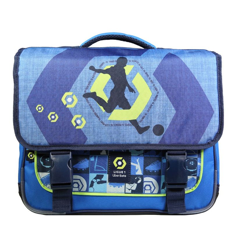 3666311006628-Cartable Ligue 1 - 38 cm - 2 compartiments - bleu - Bagtrotter-P_405128942_1-0