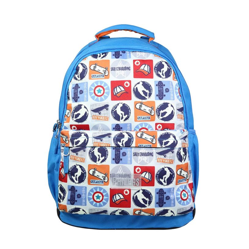 3666311009841-Sac à dos Phileas Skate - 2 compartiments - bleu - Bagtrotter-P_405128971_1-0