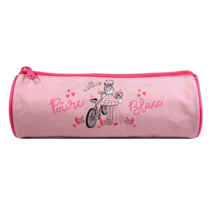 3666311009711-Trousse ronde Poivre Blanc - 1 compartiment - rose - Bagtrotter-P_405128982_1-0
