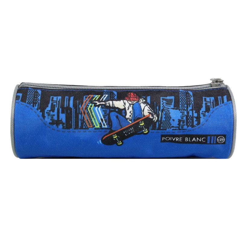 3666311009599-Trousse ronde Poivre Blanc - 1 compartiment - bleu - Bagtrotter-P_405128986_3-2