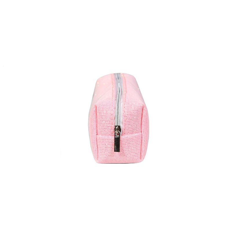 3666311008226-Trousse Paillettes 1 compartiment - rose - Bagtrotter-P_405129020_2-1