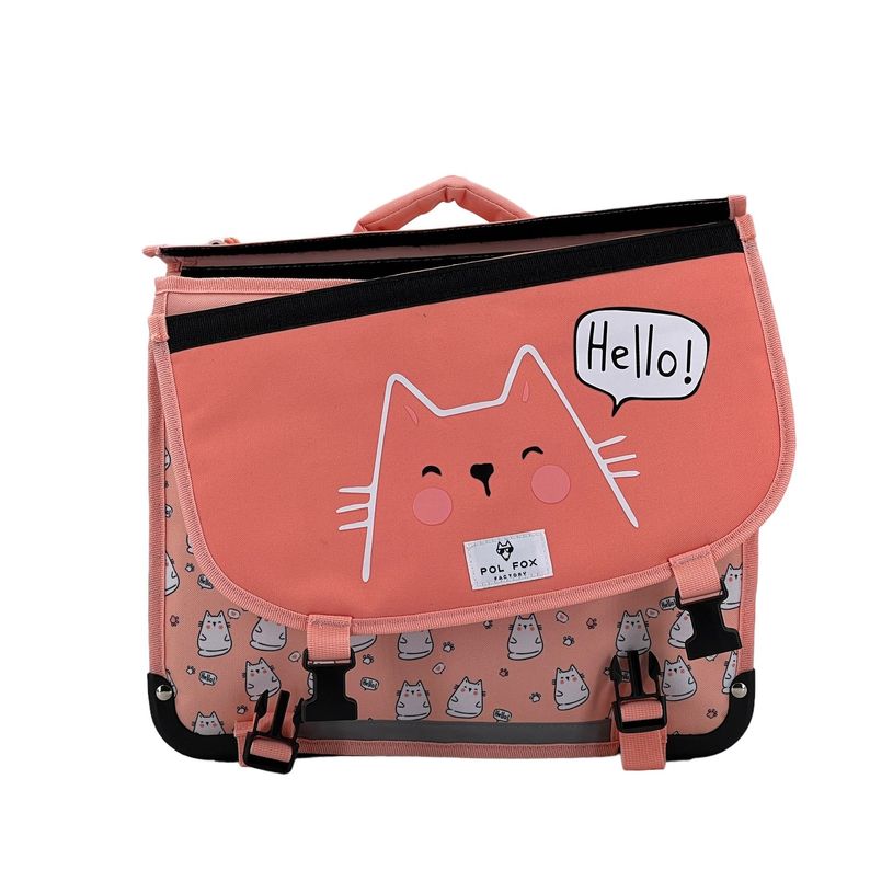 3663842007490-Cartable réversible Hello 38 cm - 2 compartiments - chat - Pol Fox-P_405129081_3-2