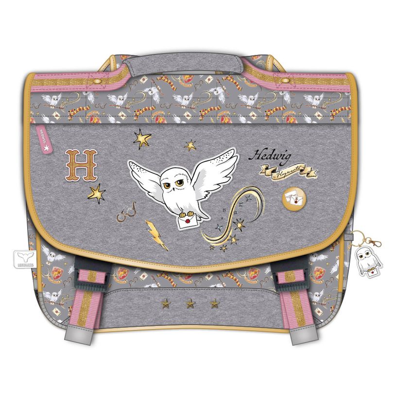 3661507523804-Cartable Harry Potter Hedwig 38 cm - 2 compartiments - violet pastel - Kid'Abord-P_405129239_1-0