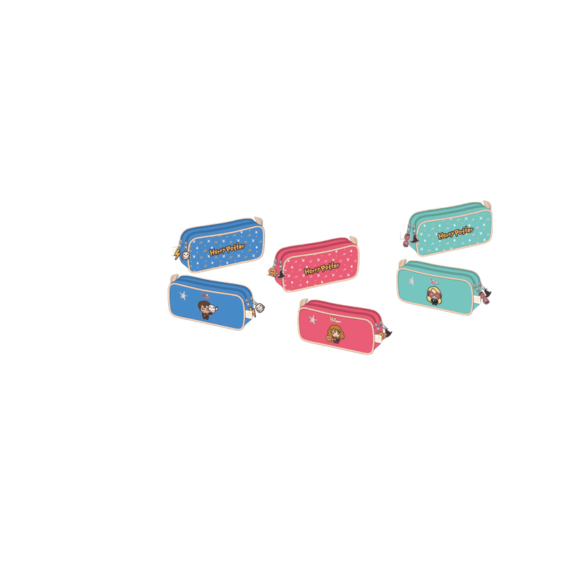 3661507527741-Trousse rectangulaire Harry Potter Chibi - 2 compartiments - différents modèles disponib-P_405129257_1-0