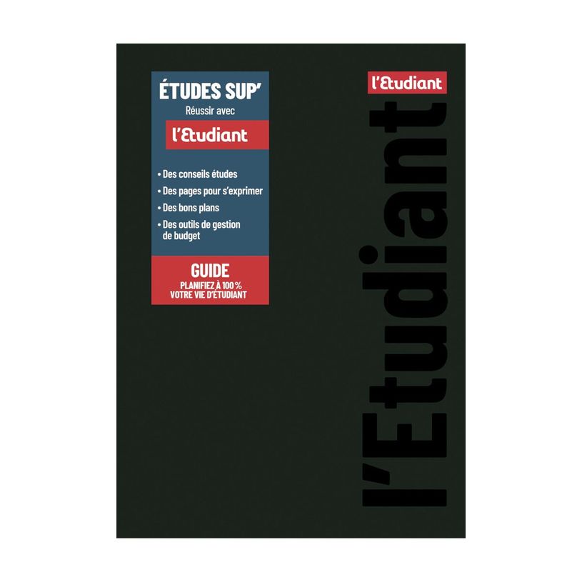 3147280242465-Agenda L'Étudiant Etudes Sup - 1 semaine sur 2 pages - 15 x 21 cm - noir - Hamelin-P_405129651_2-0