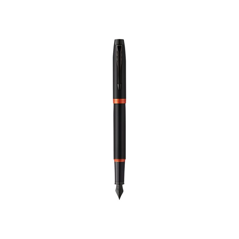 3026981729447-Parker IM Vibrant Rings - Stylo plume orange et noir - pointe moyenne-P_405130098_1-0