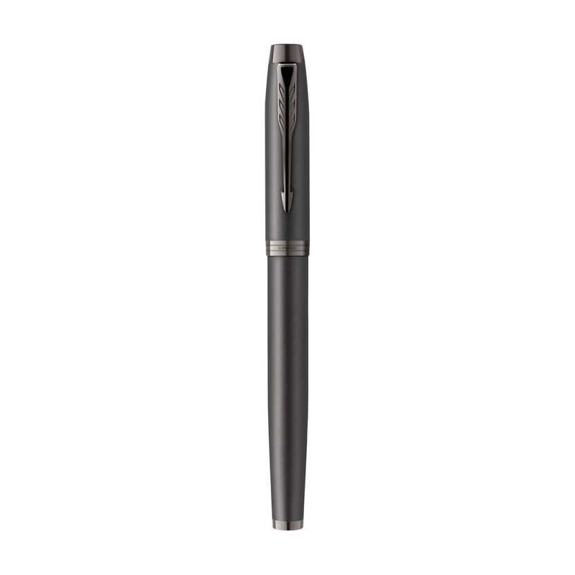3026981729584-Styo plume monochrome Parker IM - Gris acier - plume fine - encre bleue-P_405130102_2-1