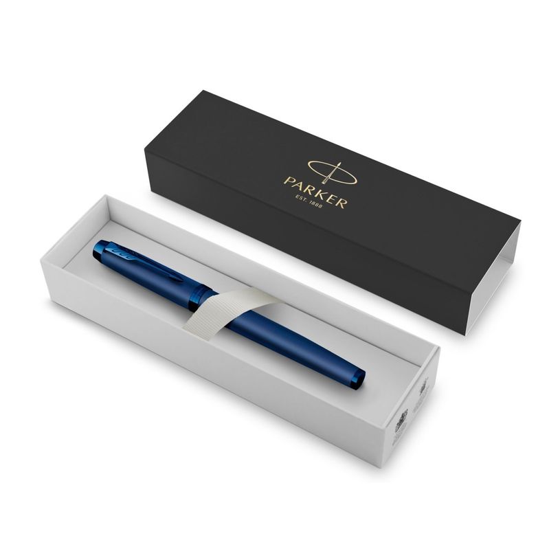 3026981729638-Stylo plume monochrome Parker IM - bleu - plume fine - encre bleue-P_405130106_3-2