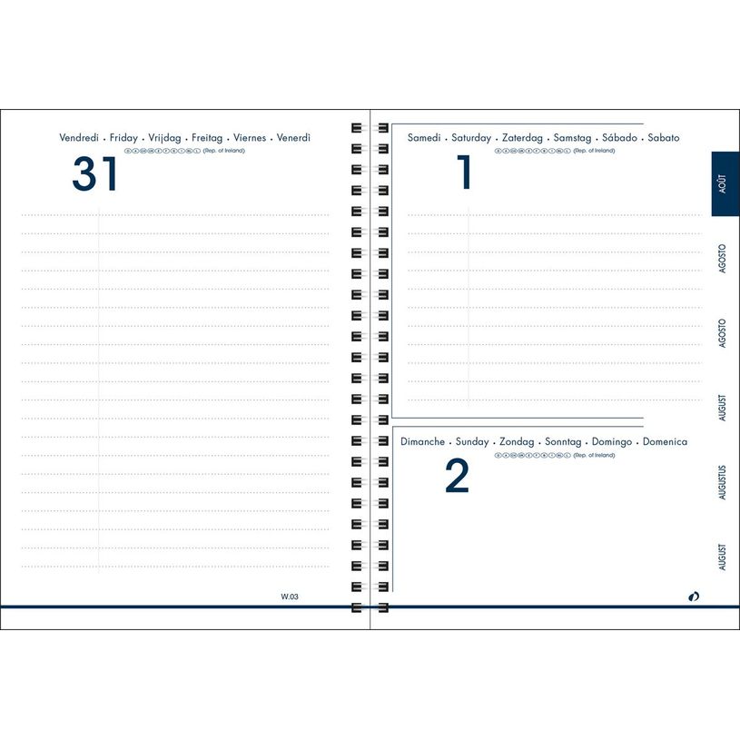 3371010500895-Agenda à spirale Daisy - 1 jour par page - 12 x 17 cm - vert - Quo Vadis-P_405130335_2-1