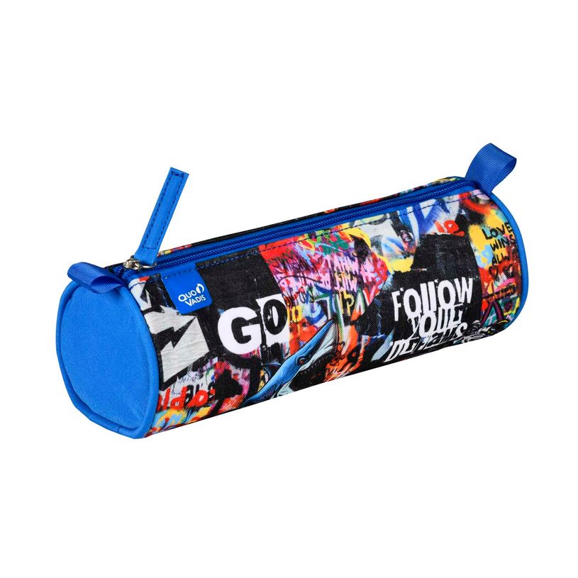3371010425570-Trousse ronde Graffiti - 1 compartiment - différents modèles disponibles - Quo Vadis-P_405130341_1-0