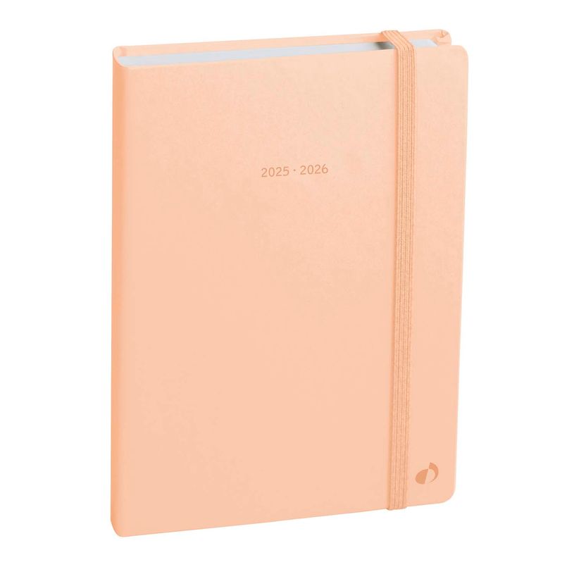 3371010500451-Agenda à élastique Pastel - 1 jour par page - 12 x 17 cm - pêche - Quo Vadis-P_405130395_1-0